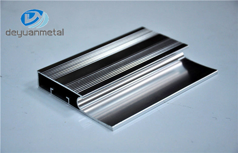 6463-T5 Polishing Aluminum Extrusion Profiles Products With Silver Color