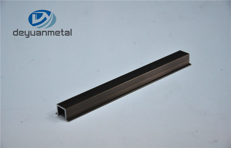 Anodized Black Aluminium Profile , Temper T4 T5 T6  Aluminium Furniture Profiles