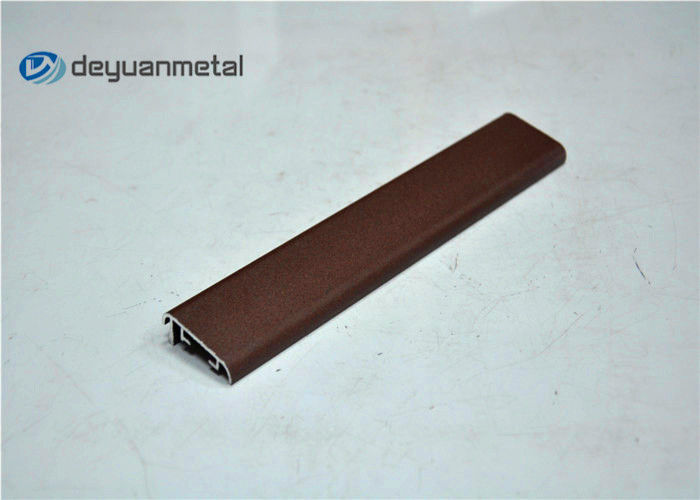 Powder Coating RAL Color  Wood Grain Aluminum Profiles For Office Building Partition
