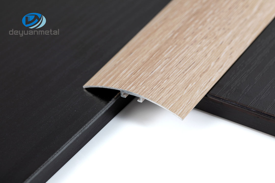 6463 Aluminium Flooring Profiles Threshold Strip Transition Trim Laminate Carpet Surface Treatment Wood Grain