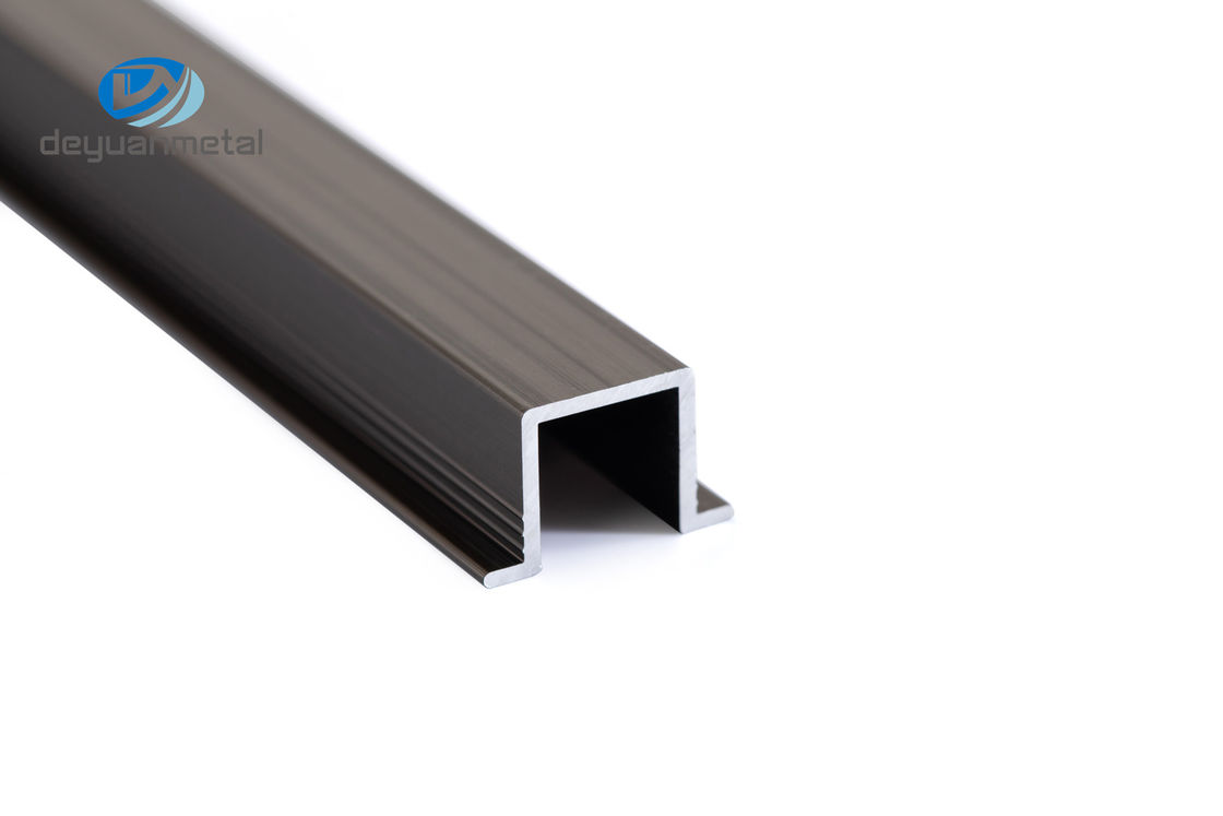 2.4m Aluminum U Profiles , Straight Edge U Shape Aluminum Channel ODM Available