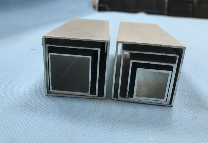 Anodizing Square Aluminum Extrusions 0.7mm To 6mm Thickness
