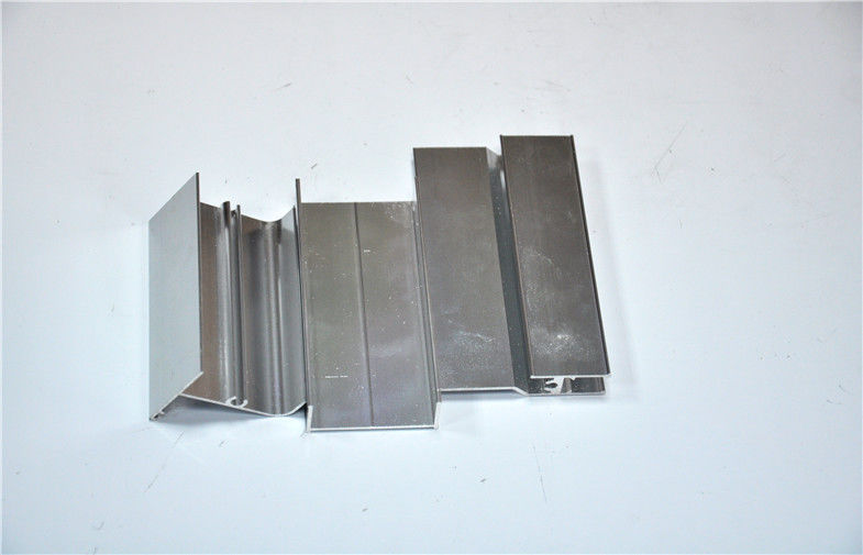 6063-T5 Silver Polishing Aluminium Extrusion Profile For Windows And Doors