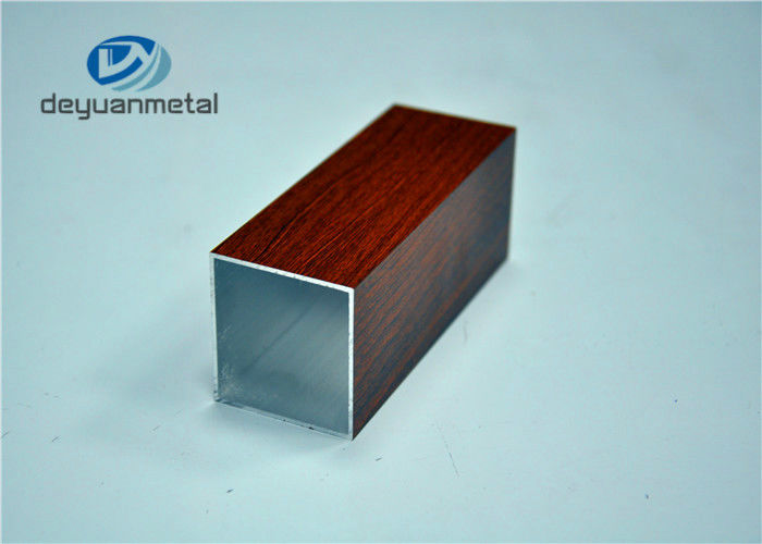 T5 Buildings Furniture Extruded Aluminum Rectangular Tubing Profiles Mill Finished