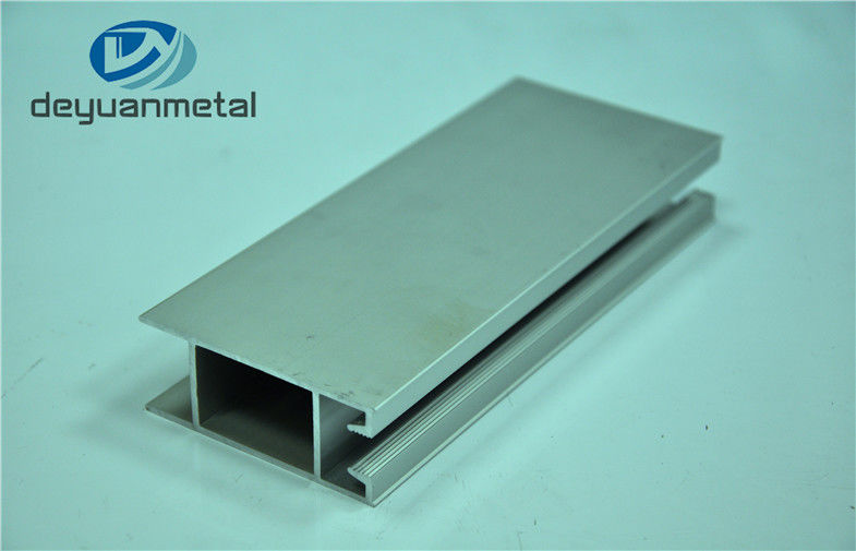 Standard T5 Silver Anodizing Aluminum Door Profile Customized Length