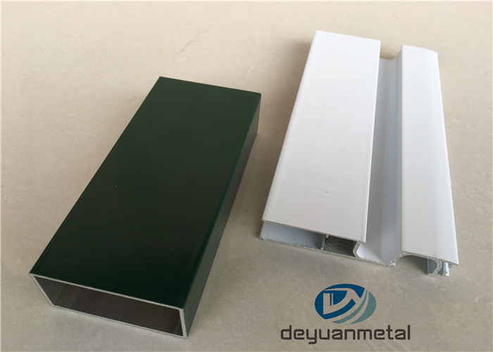 Rectangular Extruded Aluminium Profiles , Aluminium Window Frame Section