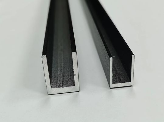 SGS Certified Customized Width Aluminium U Profile Glass Holder
