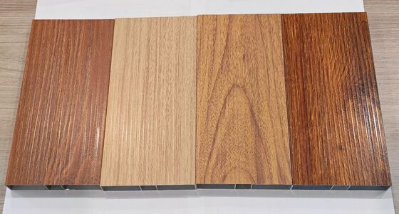 6063 Aluminium Extrusion Profiles with Wooden Grain OAK with texture Custom made